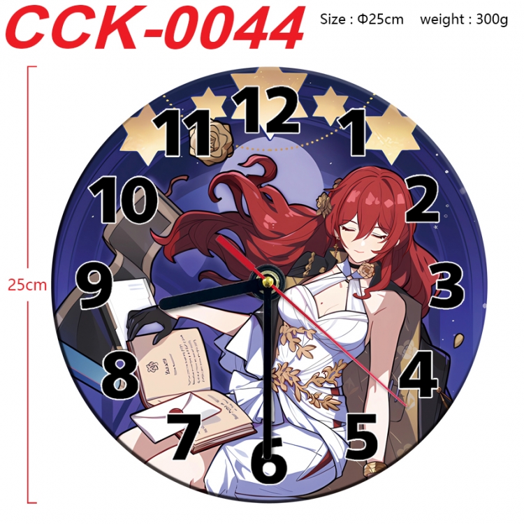 Honkai: Star Rail Anime peripheral printed full-color wall clock 25cm CCK-0044