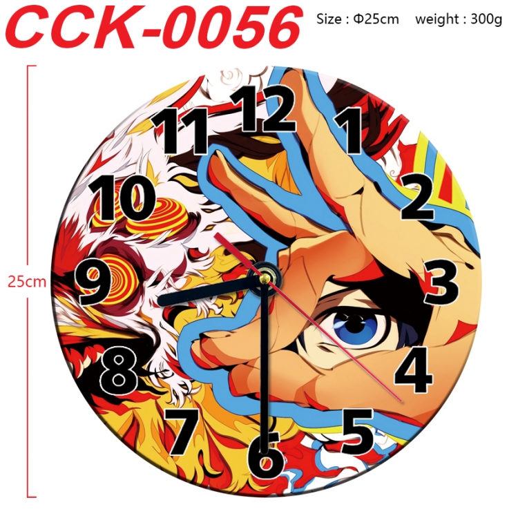 Chainsaw man Anime peripheral printed full-color wall clock 25cm CCK-0056