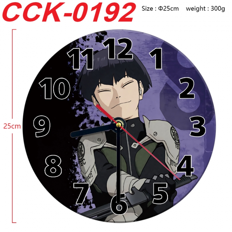 KAIJU NUMBER EIGHT Anime peripheral printed full-color wall clock 25cm CCK-0192