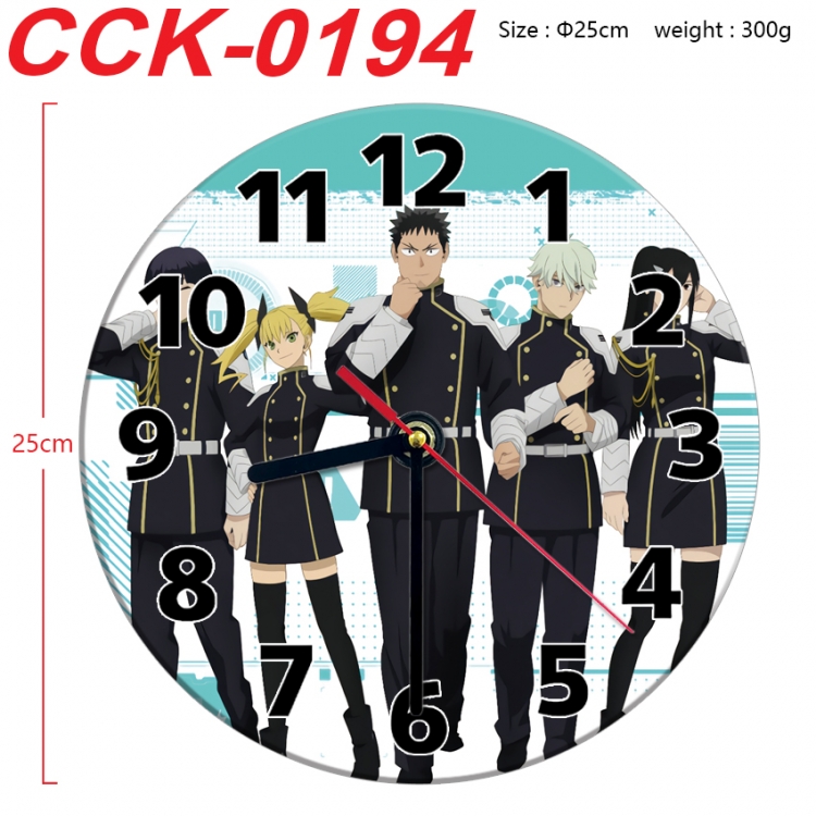 KAIJU NUMBER EIGHT Anime peripheral printed full-color wall clock 25cm CCK-0194