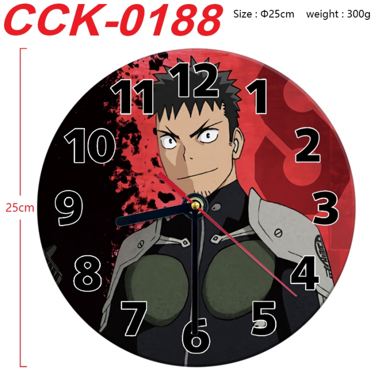 KAIJU NUMBER EIGHT Anime peripheral printed full-color wall clock 25cm CCK-0188