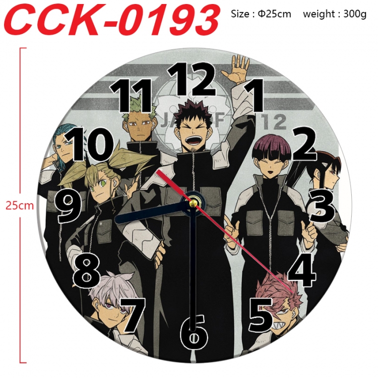 KAIJU NUMBER EIGHT Anime peripheral printed full-color wall clock 25cm CCK-0193