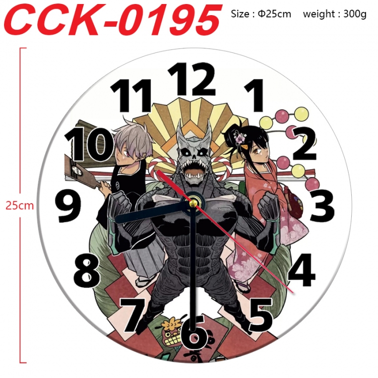 KAIJU NUMBER EIGHT Anime peripheral printed full-color wall clock 25cm  CCK-0195