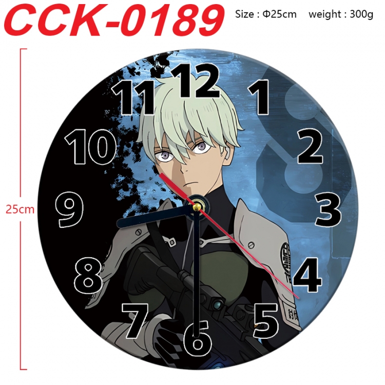 KAIJU NUMBER EIGHT Anime peripheral printed full-color wall clock 25cm CCK-0189