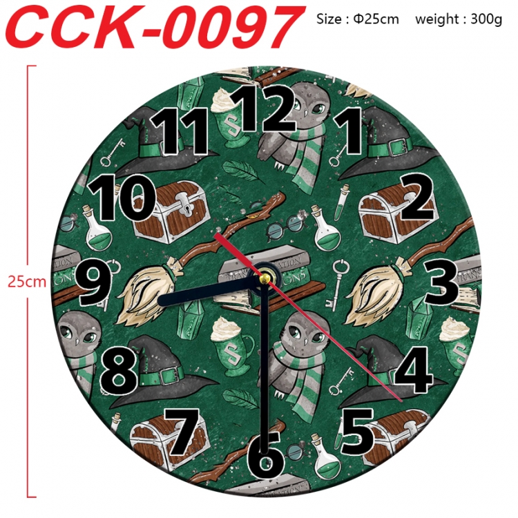 Harry Potter Anime peripheral printed full-color wall clock 25cm CCK-0097