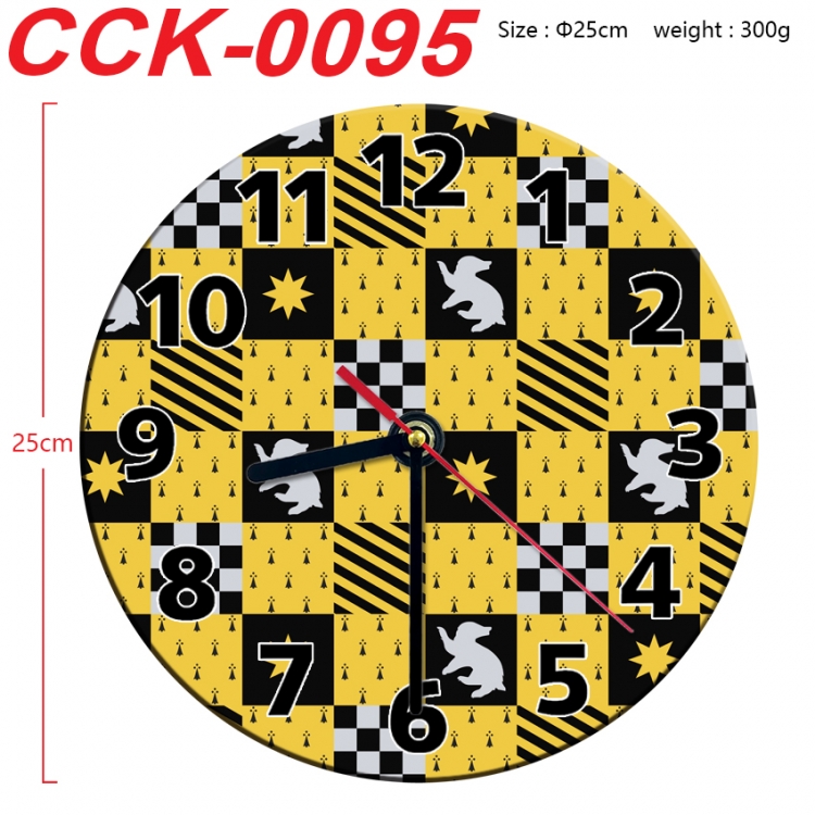 Harry Potter Anime peripheral printed full-color wall clock 25cm CCK-0095