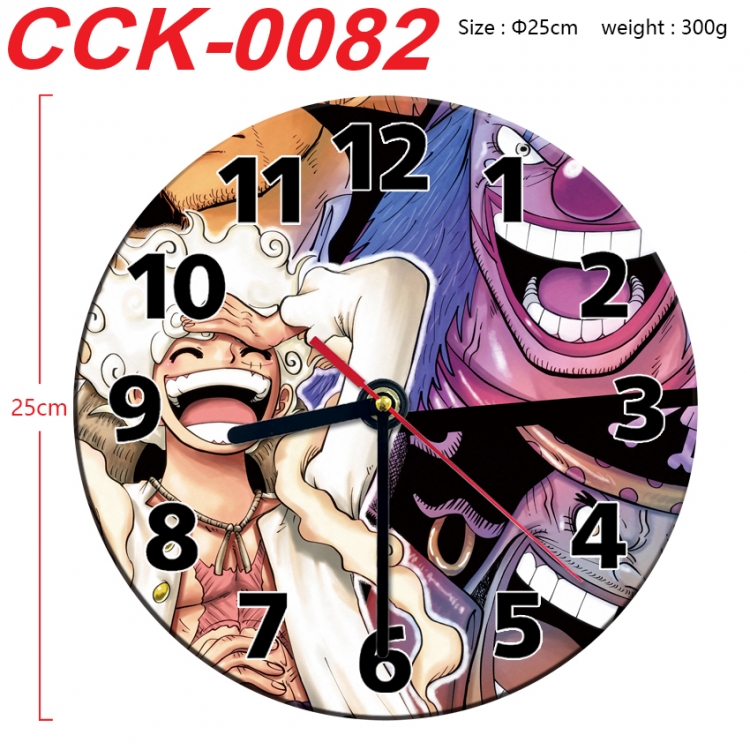 One Piece Anime peripheral printed full-color wall clock 25cm CCK-0082