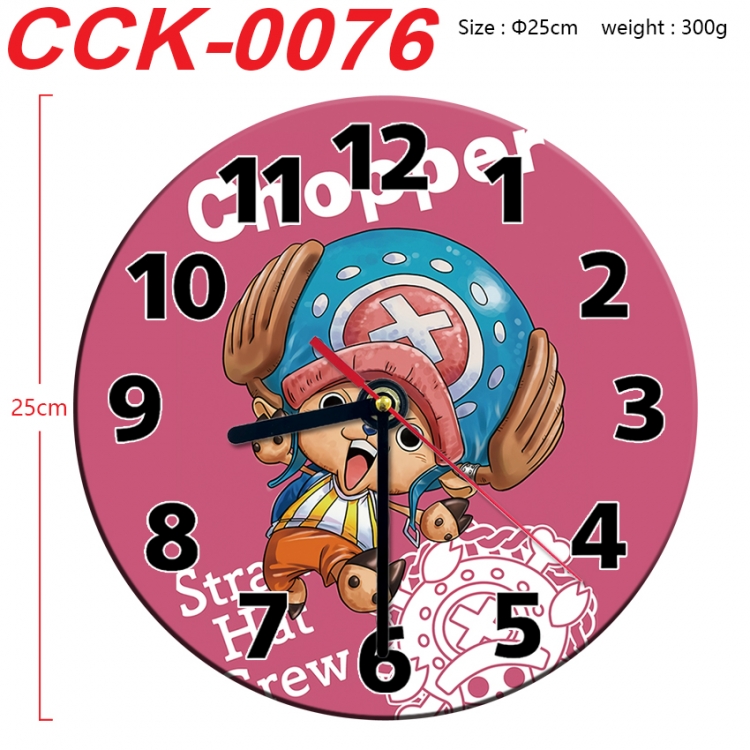 One Piece Anime peripheral printed full-color wall clock 25c CCK-0076 m