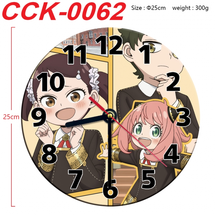 SPY×FAMILY Anime peripheral printed full-color wall clock 25cm  CCK-0062