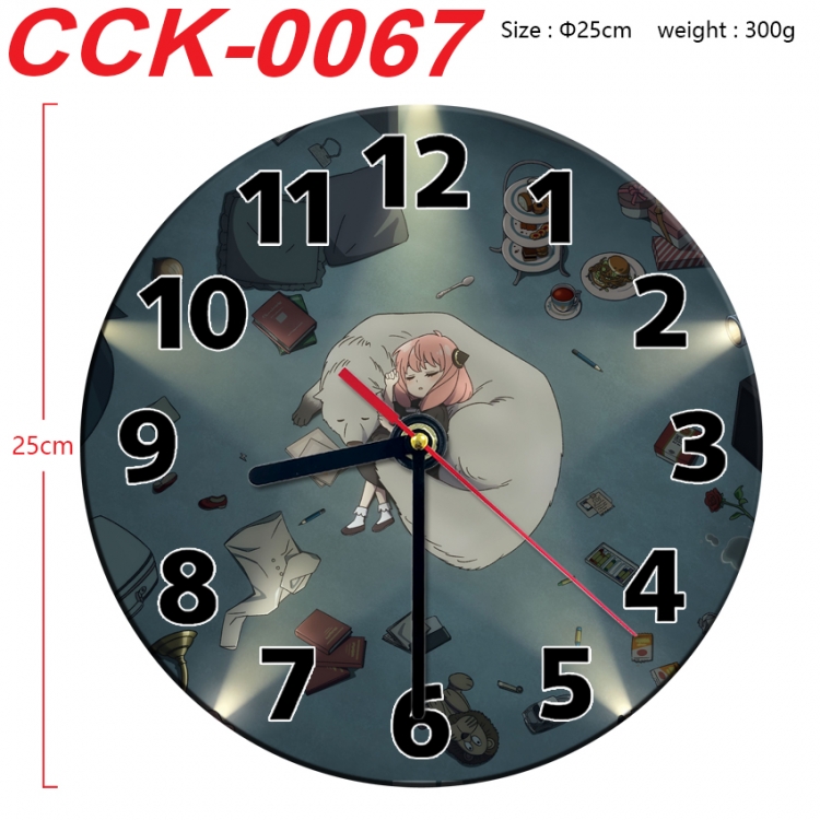 SPY×FAMILY Anime peripheral printed full-color wall clock 25cm CCK-0067