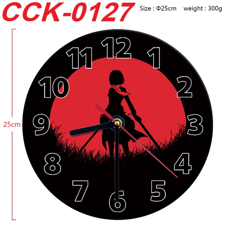 Shingeki no Kyojin Anime peripheral printed full-color wall clock 25cm  CCK-0127