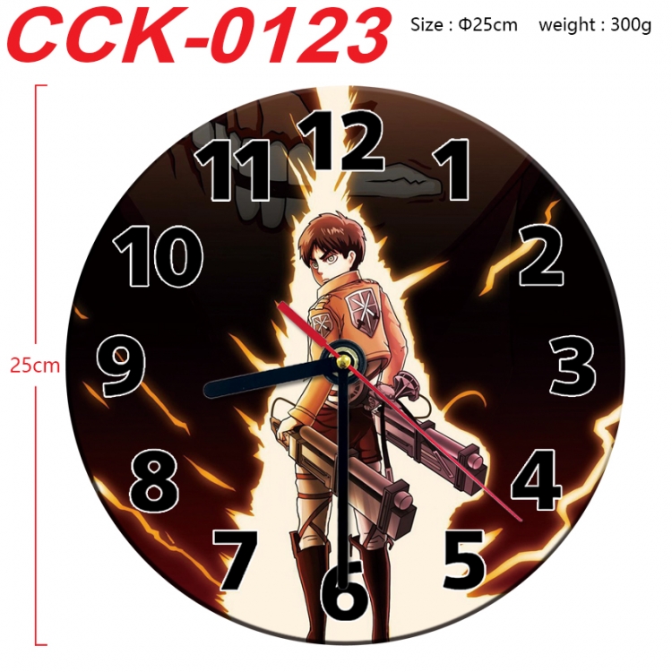 Shingeki no Kyojin Anime peripheral printed full-color wall clock 25cm CCK-0123