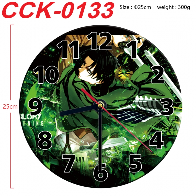 Shingeki no Kyojin Anime peripheral printed full-color wall clock 25cm CCK-0133