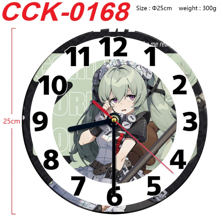 Zenless Zone Zero Anime peripheral printed full-color wall clock 25cm  CCK-0168