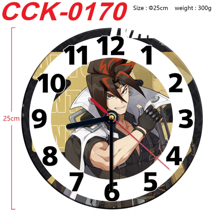 Zenless Zone Zero Anime peripheral printed full-color wall clock 25cm CCK-0170