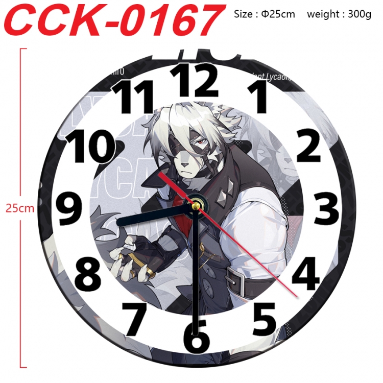 Zenless Zone Zero Anime peripheral printed full-color wall clock 25cm CCK-0167