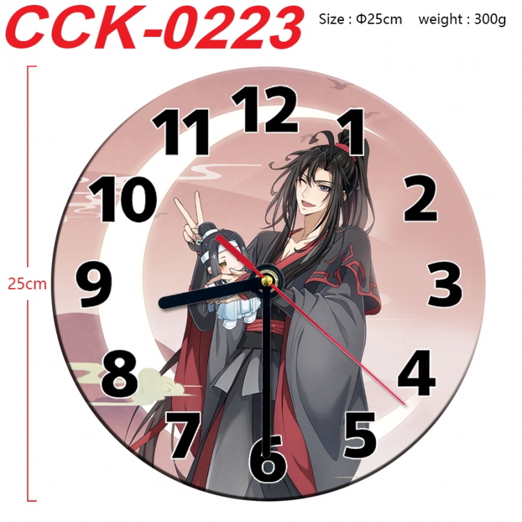 The wizard of the de Anime peripheral printed full-color wall clock 25cm  CCK-0223