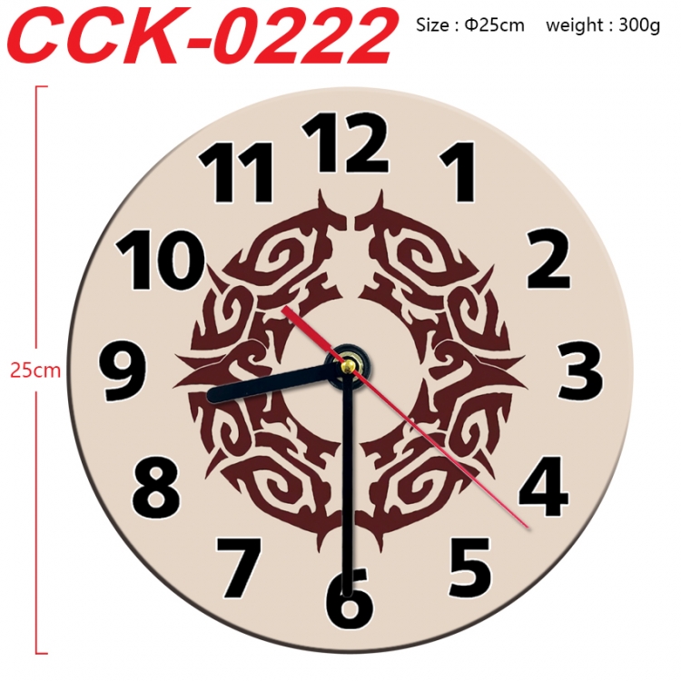 The wizard of the de Anime peripheral printed full-color wall clock 25cm CCK-0222