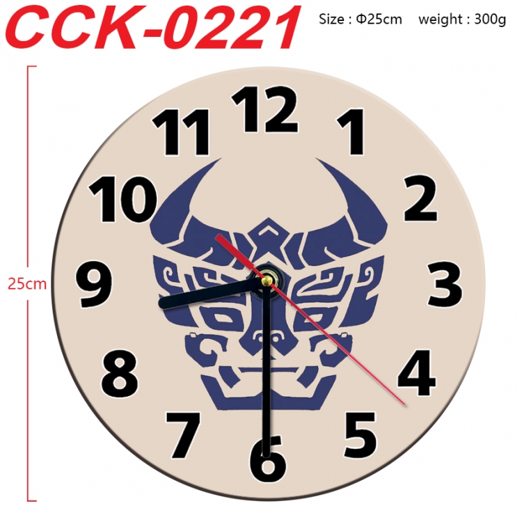 The wizard of the de Anime peripheral printed full-color wall clock 25cm CCK-0221