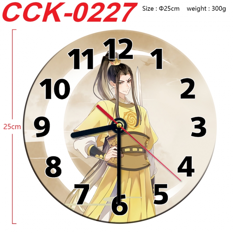 The wizard of the de Anime peripheral printed full-color wall clock 25cm CCK-0227