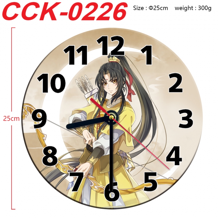 The wizard of the de Anime peripheral printed full-color wall clock 25cm CCK-0226