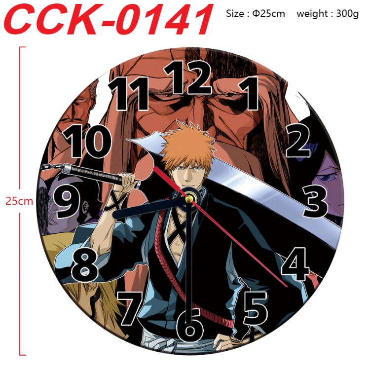 Bleach Anime peripheral printed full-color wall clock 25cm  CCK-0141