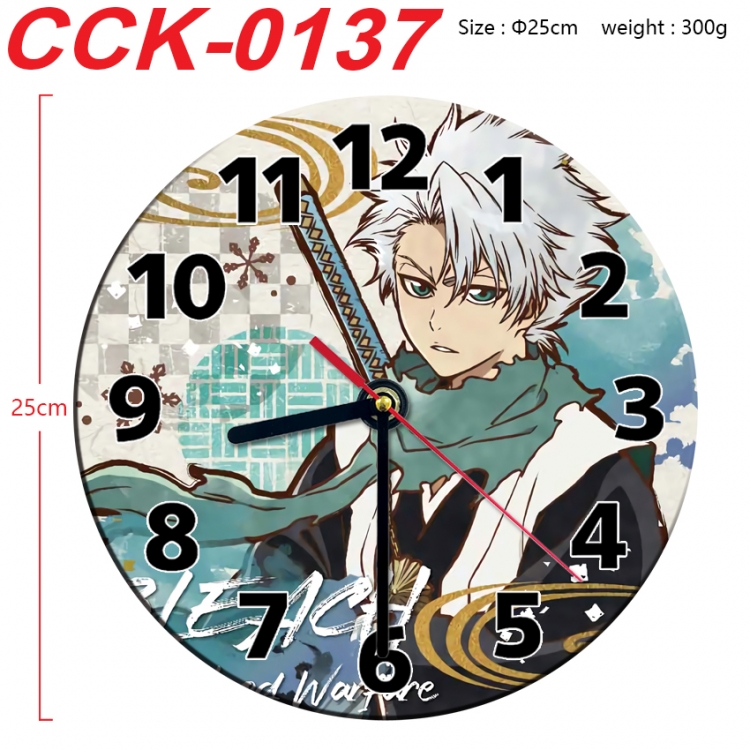 Bleach Anime peripheral printed full-color wall clock 25cm CCK-0137