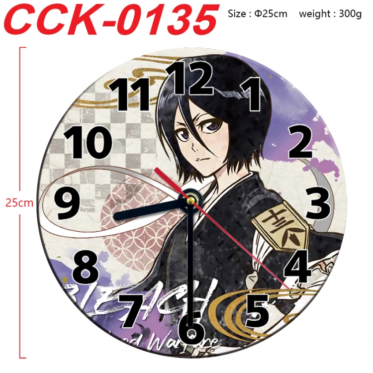 Bleach Anime peripheral printed full-color wall clock 25cm  CCK-0135