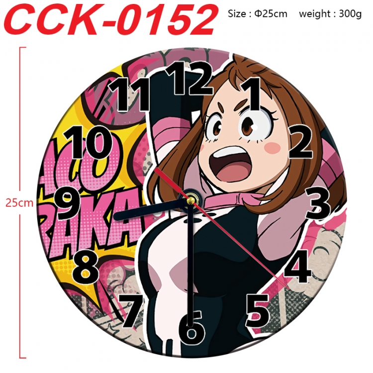 My Hero Academia Anime peripheral printed full-color wall clock 25cm  CCK-0152