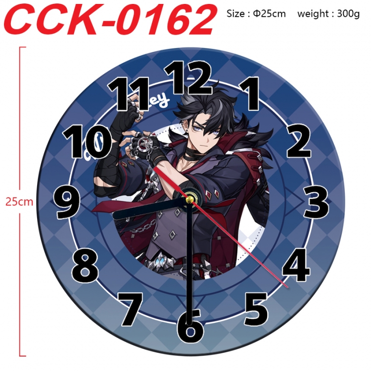 Genshin Impact Anime peripheral printed full-color wall clock 25cm CCK-0162