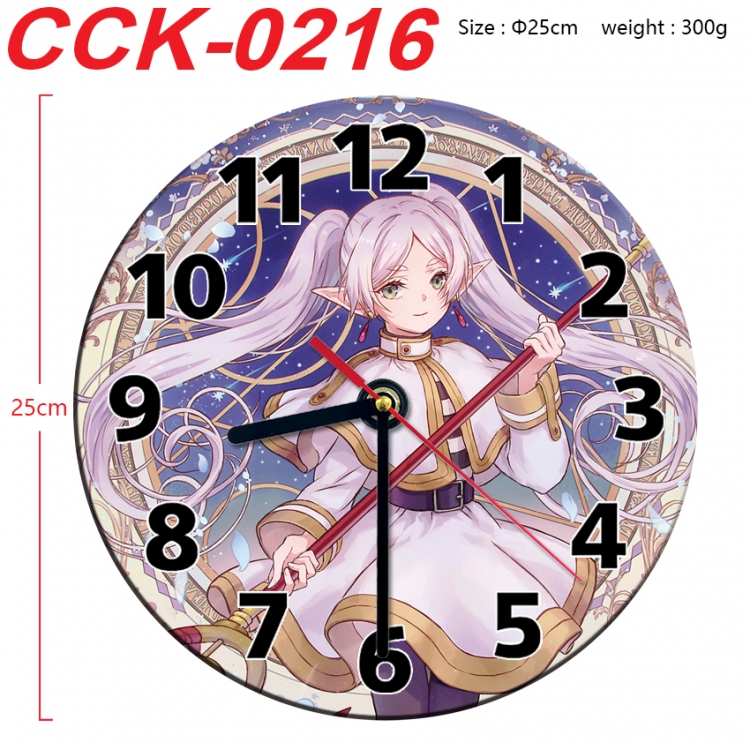 Frieren: Beyond Journey's Anime peripheral printed full-color wall clock 25cm  CCK-0216