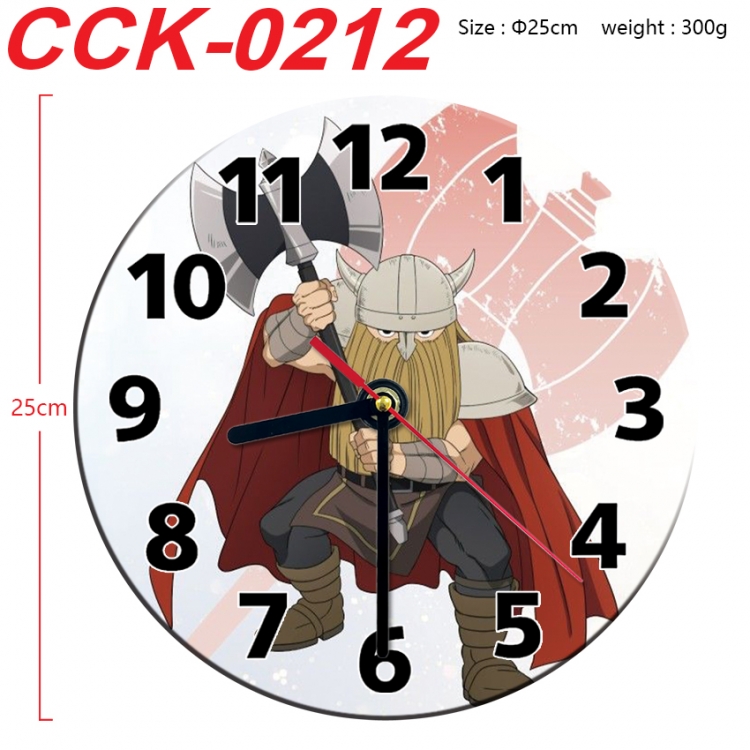 Frieren: Beyond Journey's Anime peripheral printed full-color wall clock 25cm  CCK-0212