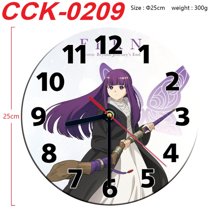 Frieren: Beyond Journey's Anime peripheral printed full-color wall clock 25cm CCK-0209