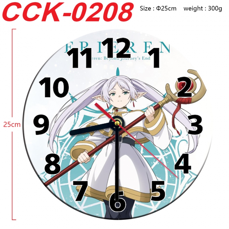 Frieren: Beyond Journey's Anime peripheral printed full-color wall clock 25cm CCK-0208