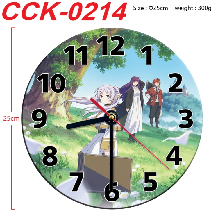 Frieren: Beyond Journey's Anime peripheral printed full-color wall clock 25cm CCK-0214