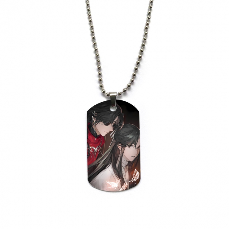 Heaven Official's Blessing Anime double-sided full color printed military brand necklace price for 5 pcs