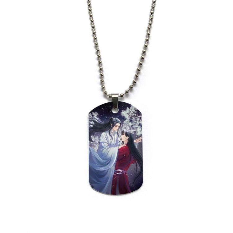 Heaven Official's Blessing Anime double-sided full color printed military brand necklace price for 5 pcs