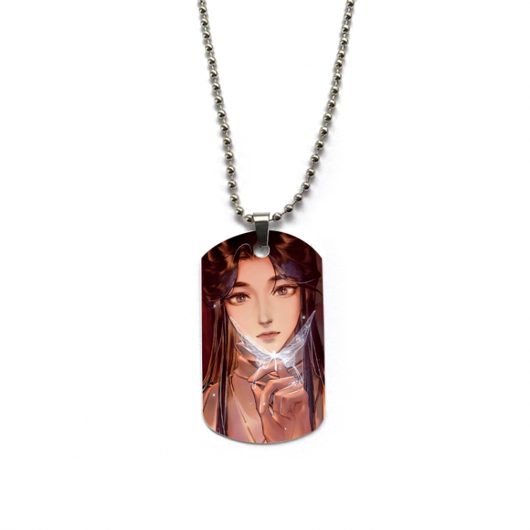 Heaven Official's Blessing Anime double-sided full color printed military brand necklace price for 5 pcs