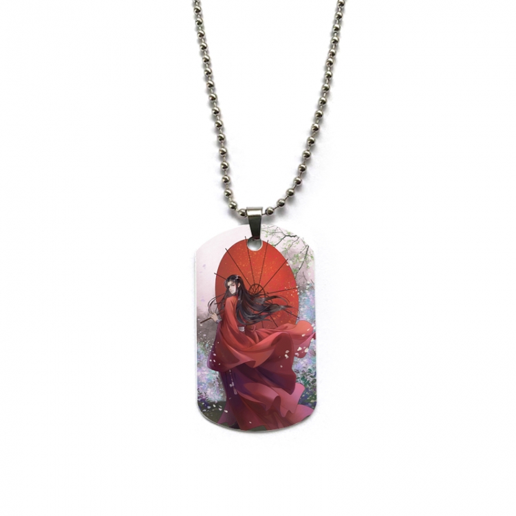 Heaven Official's Blessing Anime double-sided full color printed military brand necklace price for 5 pcs