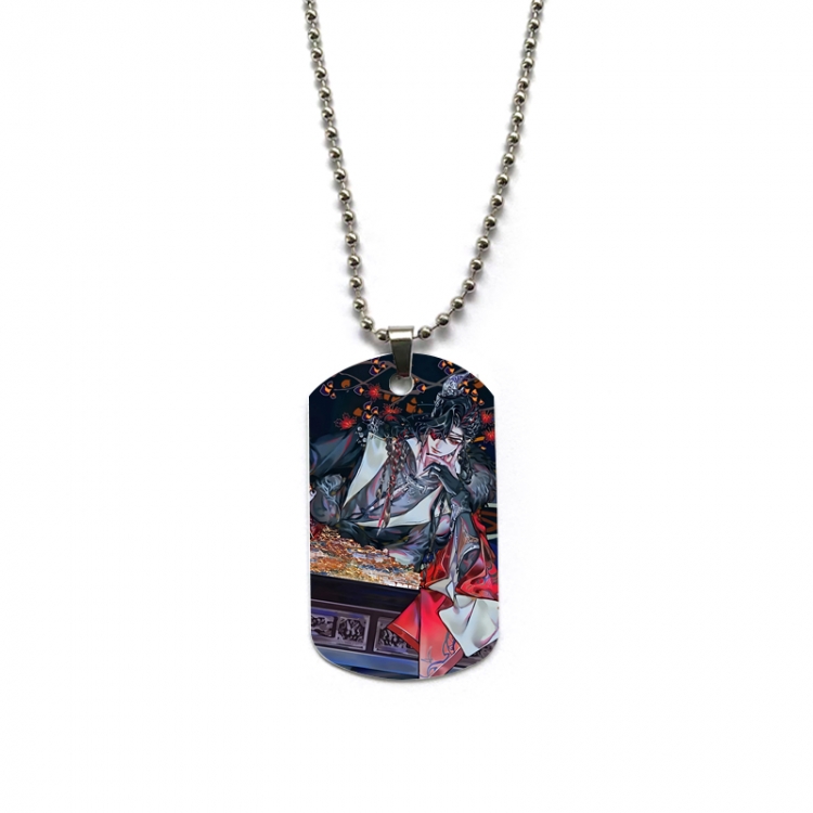 Heaven Official's Blessing Anime double-sided full color printed military brand necklace price for 5 pcs