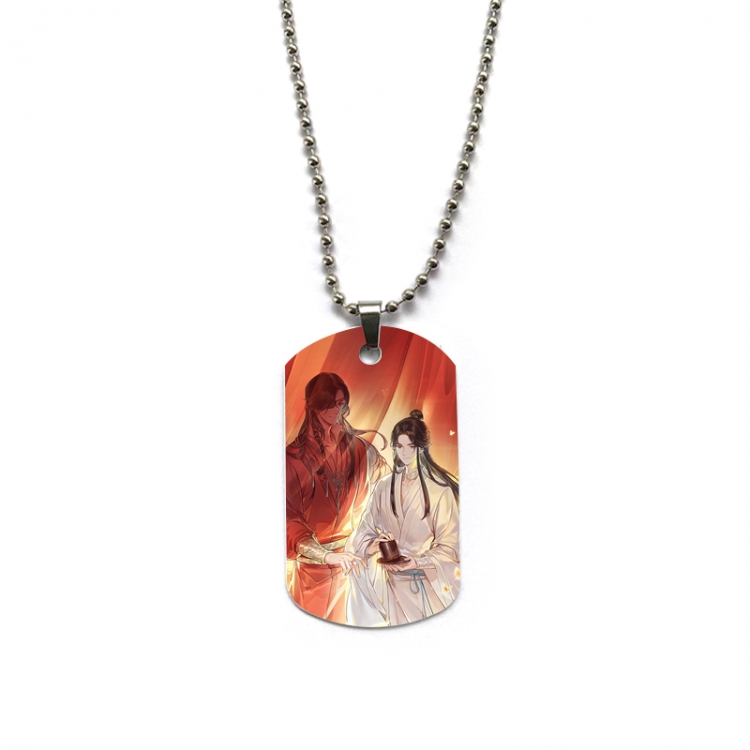 Heaven Official's Blessing Anime double-sided full color printed military brand necklace price for 5 pcs