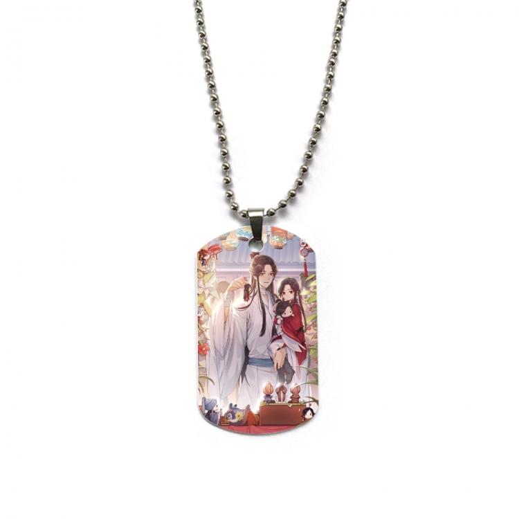 Heaven Official's Blessing Anime double-sided full color printed military brand necklace price for 5 pcs