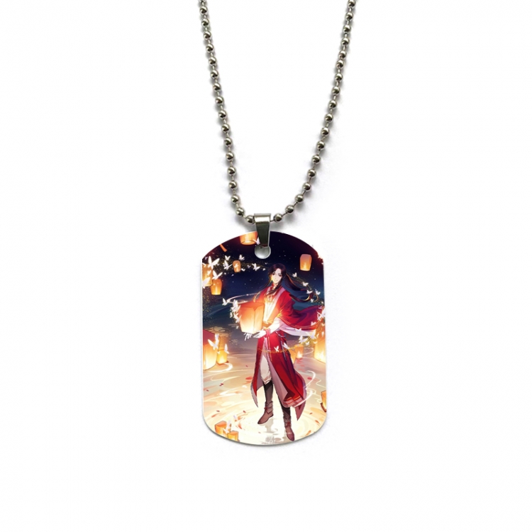 Heaven Official's Blessing Anime double-sided full color printed military brand necklace price for 5 pcs