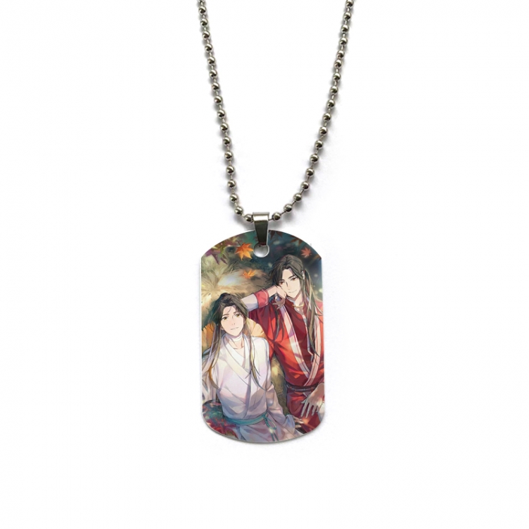 Heaven Official's Blessing Anime double-sided full color printed military brand necklace price for 5 pcs