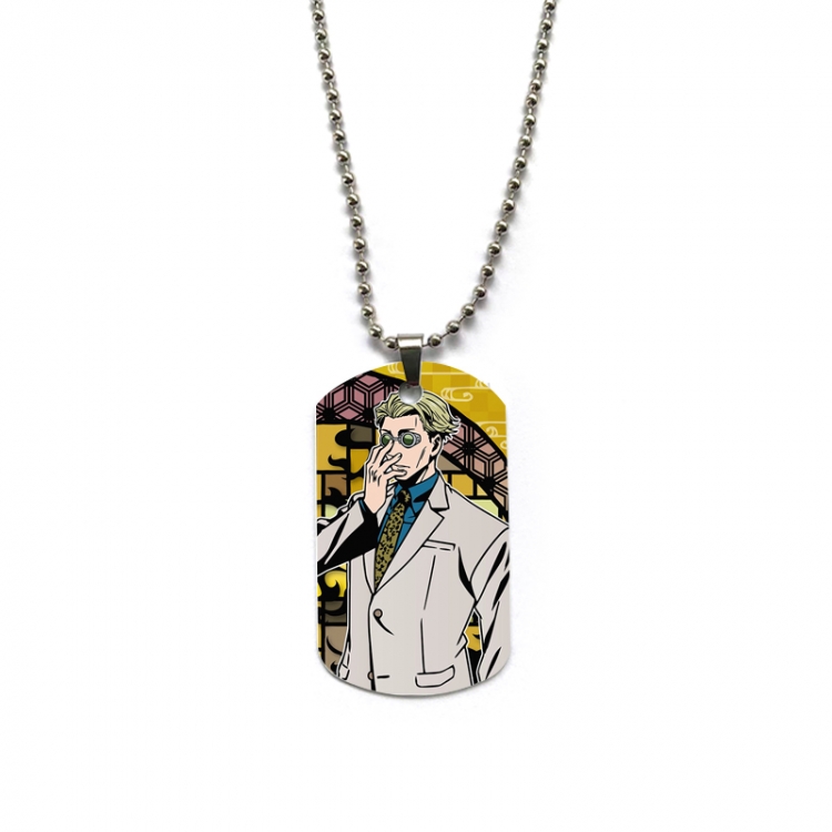 Jujutsu Kaisen Anime double-sided full color printed military brand necklace price for 5 pcs