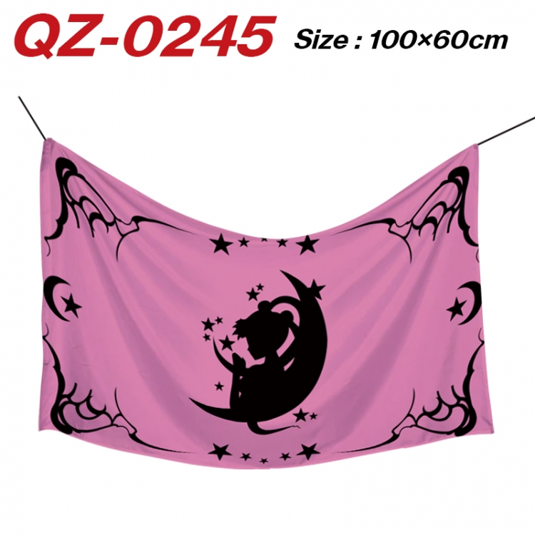 sailormoon  Anime Full Color Watermark Printing Banner 100X60CM  QZ-0245