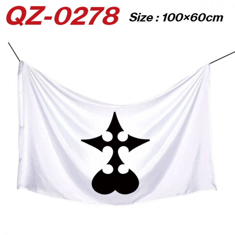 kingdom hearts Anime Full Color Watermark Printing Banner 100X60CM  QZ-0278