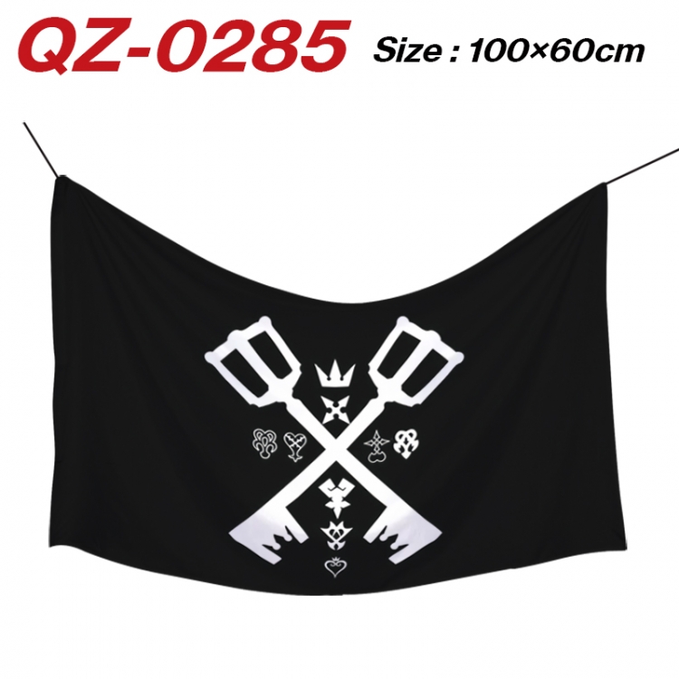 kingdom hearts Anime Full Color Watermark Printing Banner 100X60CM  QZ-0285