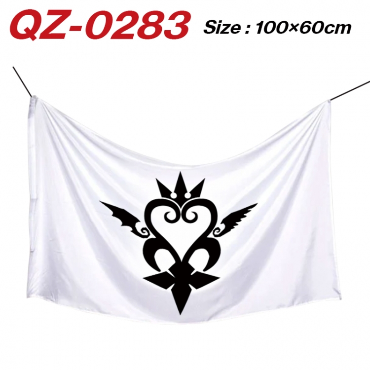 kingdom hearts Anime Full Color Watermark Printing Banner 100X60CM QZ-0283