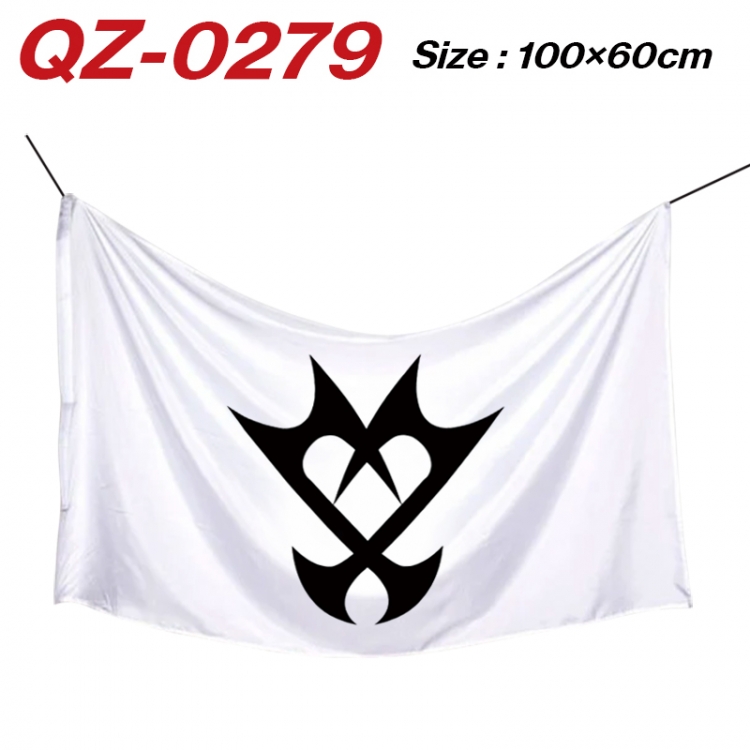 kingdom hearts Anime Full Color Watermark Printing Banner 100X60CM  QZ-0279